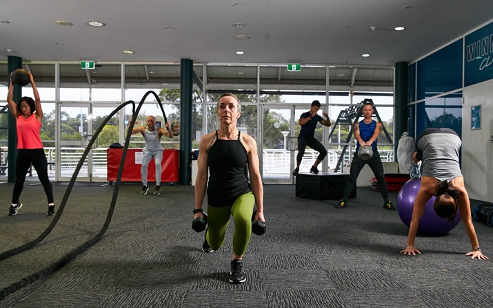 Small group gym session