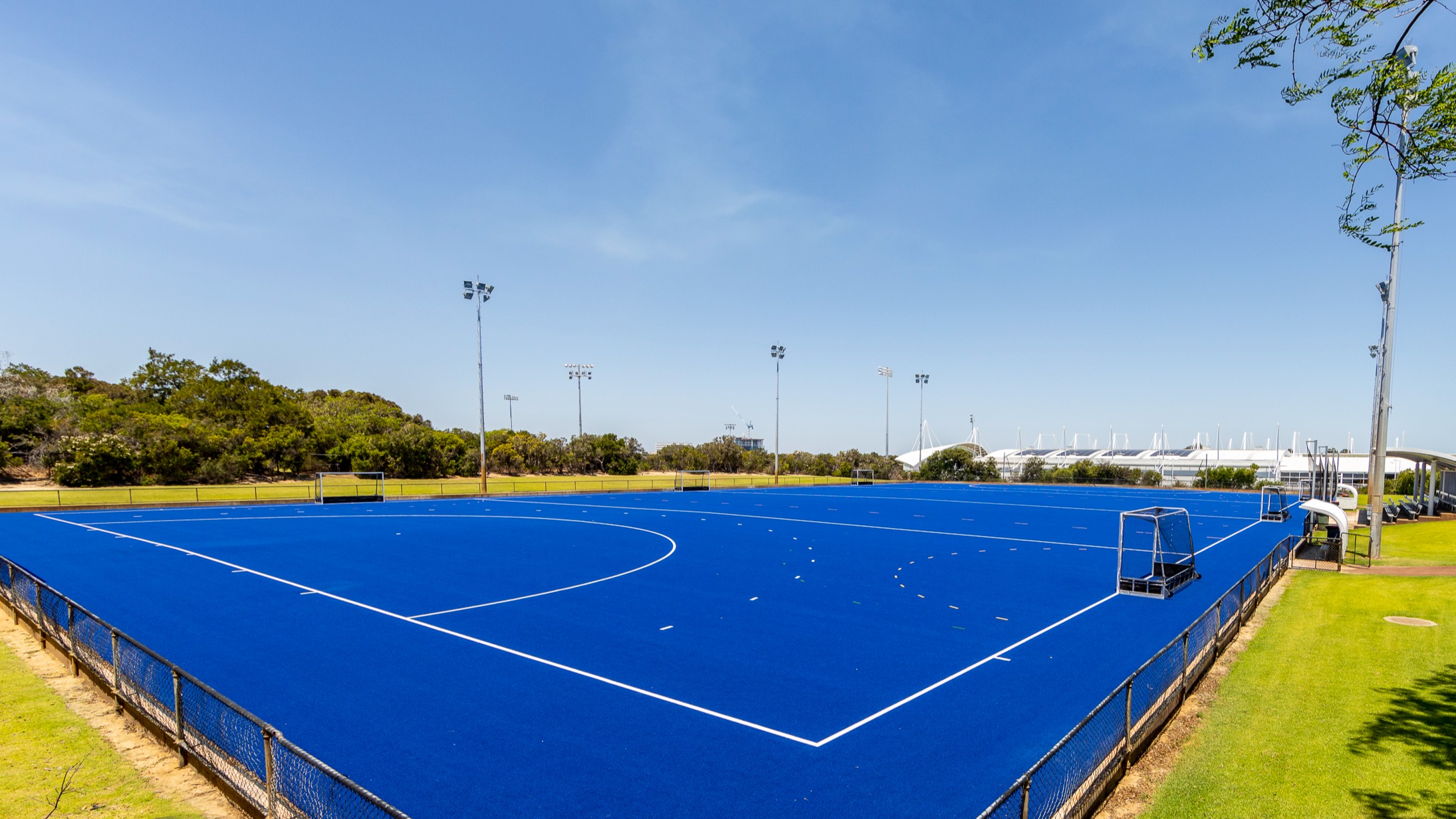 Astro turf field for hockey and soccer