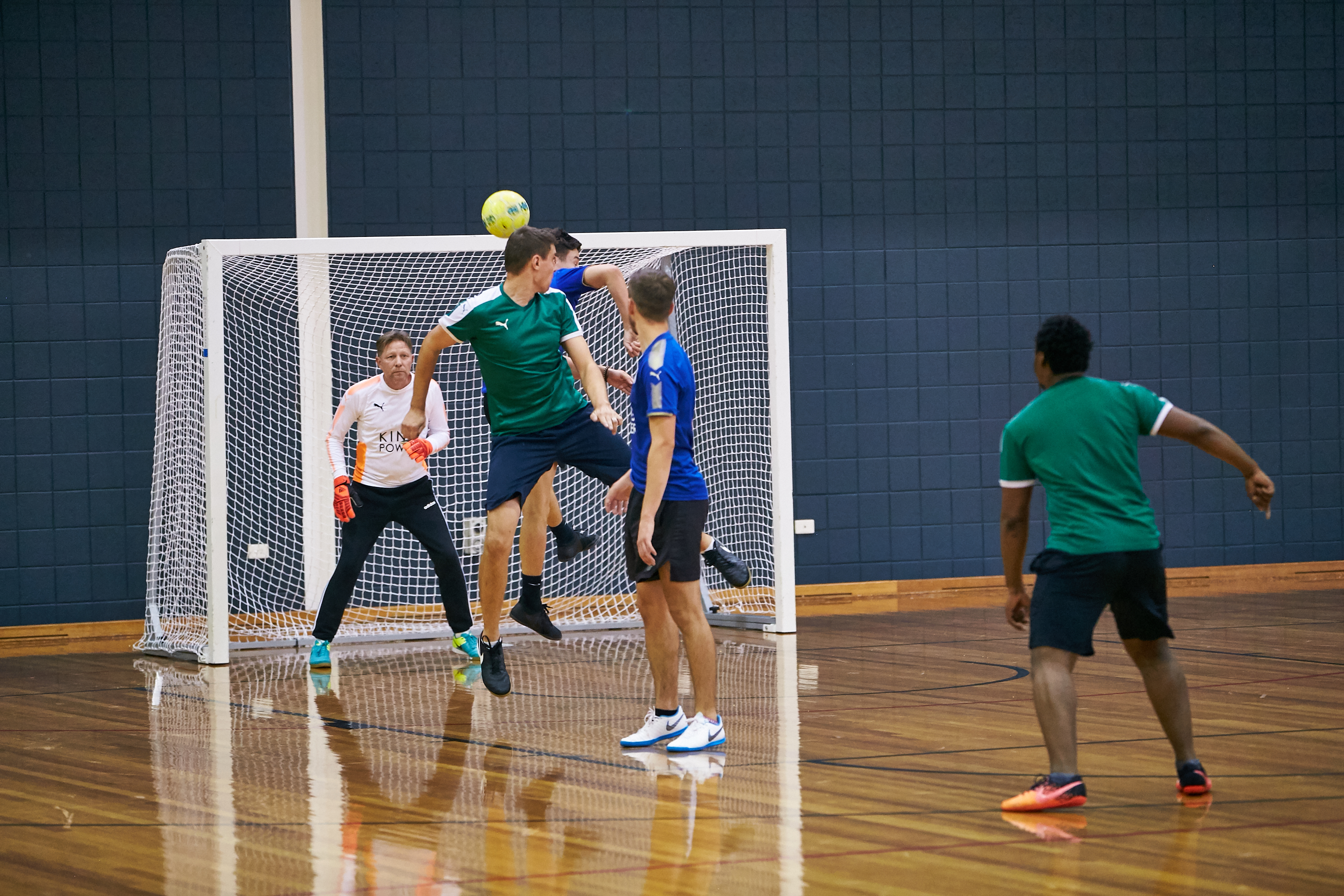 Group of futsal players