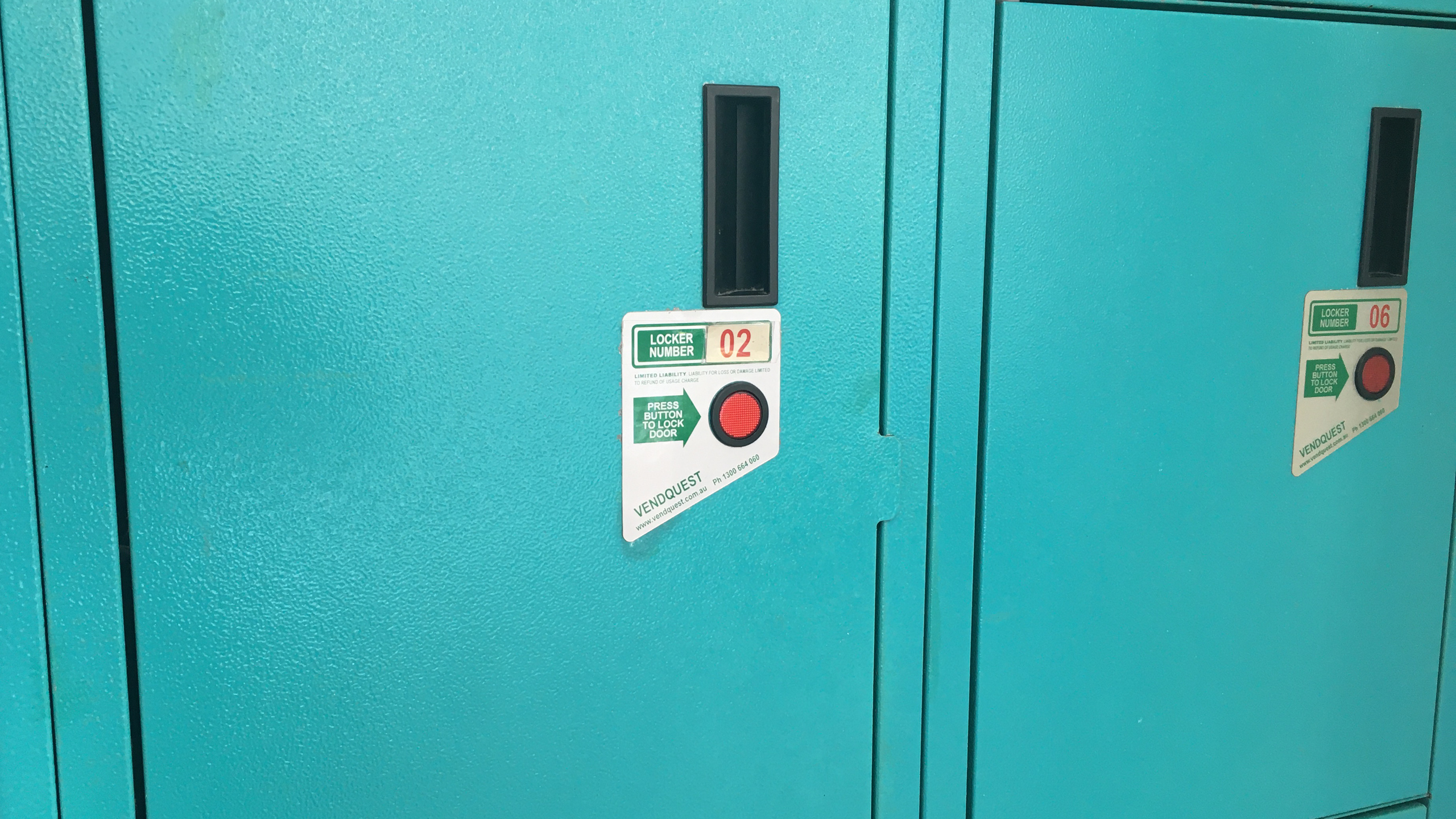 A photo of some lockers at Arena Joondalup